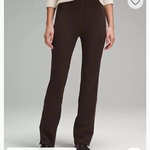 Lululemon Smooth Fit Pull-On High-Rise Pant Espresso Brown size 12 NWOT